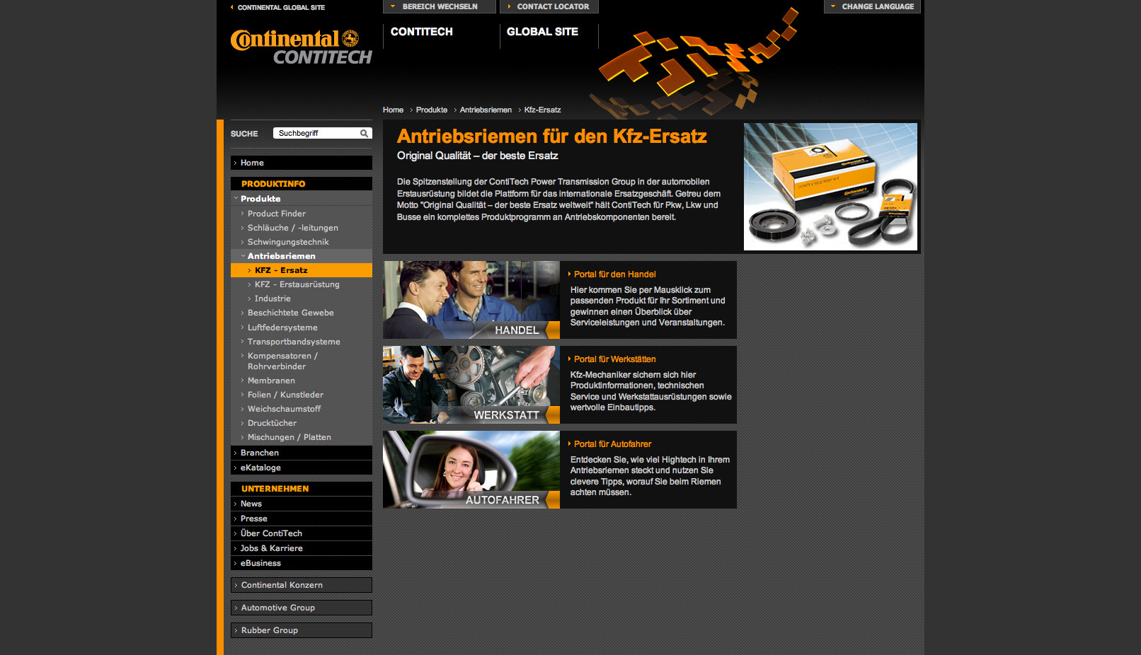 ContiTech Neuer für den KfzErsatz, ContiTech